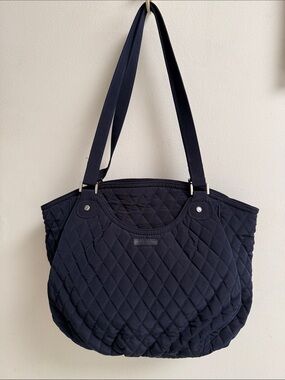 Vera Bradley Glenna Quilted Navy Shoulder  Bag